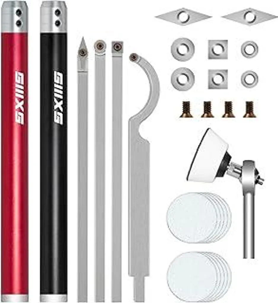 Offerta Set Utensili Tornio Legno Inserti Carburo + Mola Omaggio