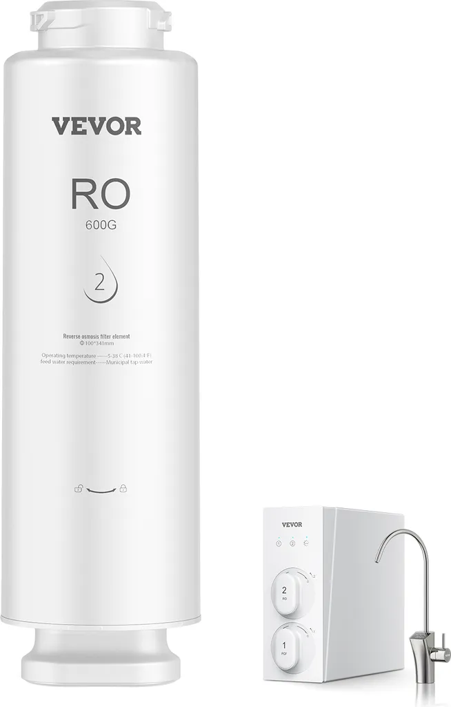Filtro VEVOR SS-004 Osmosi Inversa | Design Tankless 600 GPD