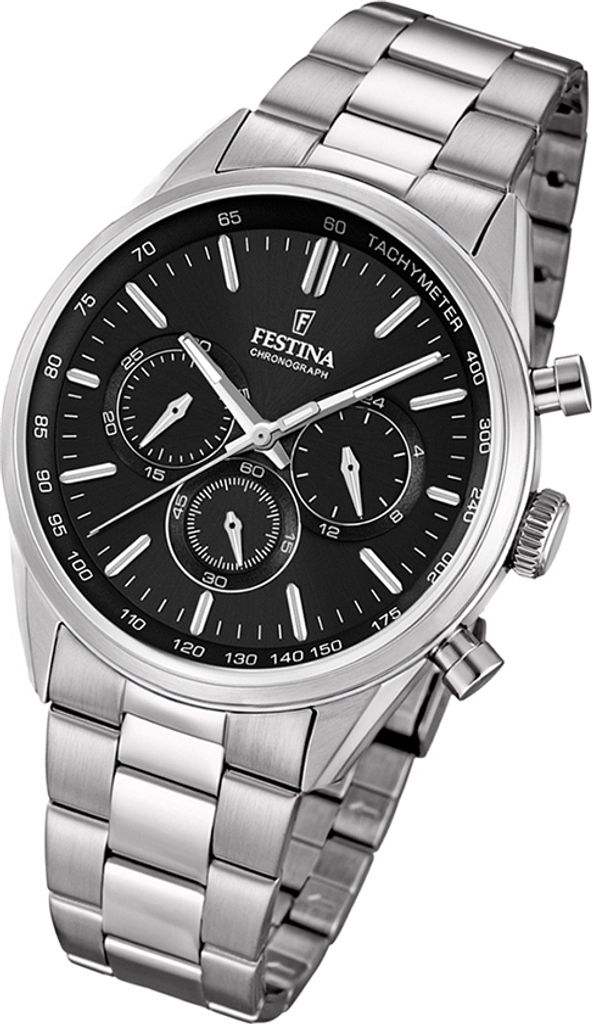 FESTINA Herren-Armbanduhr Timeless Chronograph Quarz Produktbild 