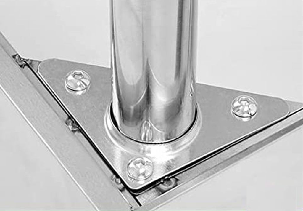 Produktbild von SHZICMY Edelstahl Arbeitstisch 60 X 30 X 85 Cm – Küchen- & Zubereitungstisch Mit Rollen, 300 Kg Tragkraft, 201 Edelstahl, Poliert, Inkl. Montagematerial