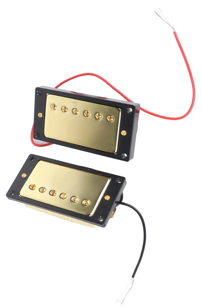 Micro Humbucker Métal Doré pour Guitare : Éliminez les Bruits Parasites - 19