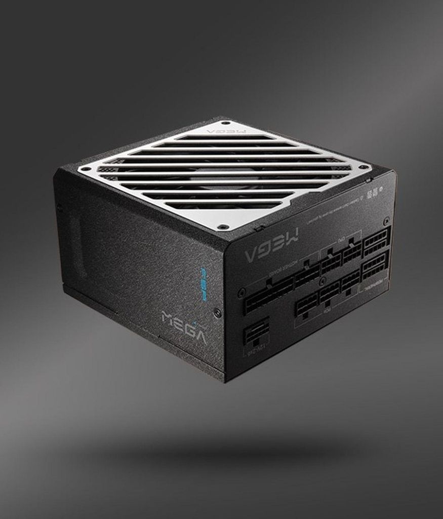 FSP MEGA-1000GM PPA10A4501 Netzteil – 1000W – ATX 3.1 – 80 Plus Gold – vollmodular – 12V-2x6 – 135mm FDB-Lüfter – Schwarz