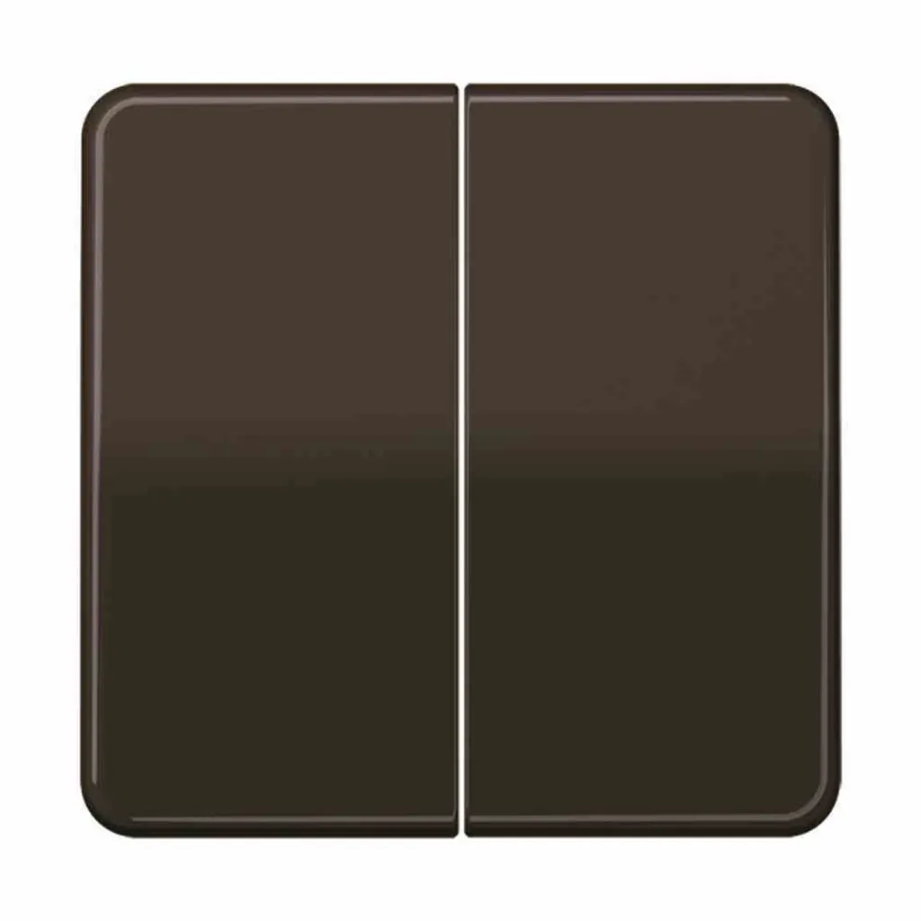 Double touche JUNG CD500 brun brillant compatible avec système de bus