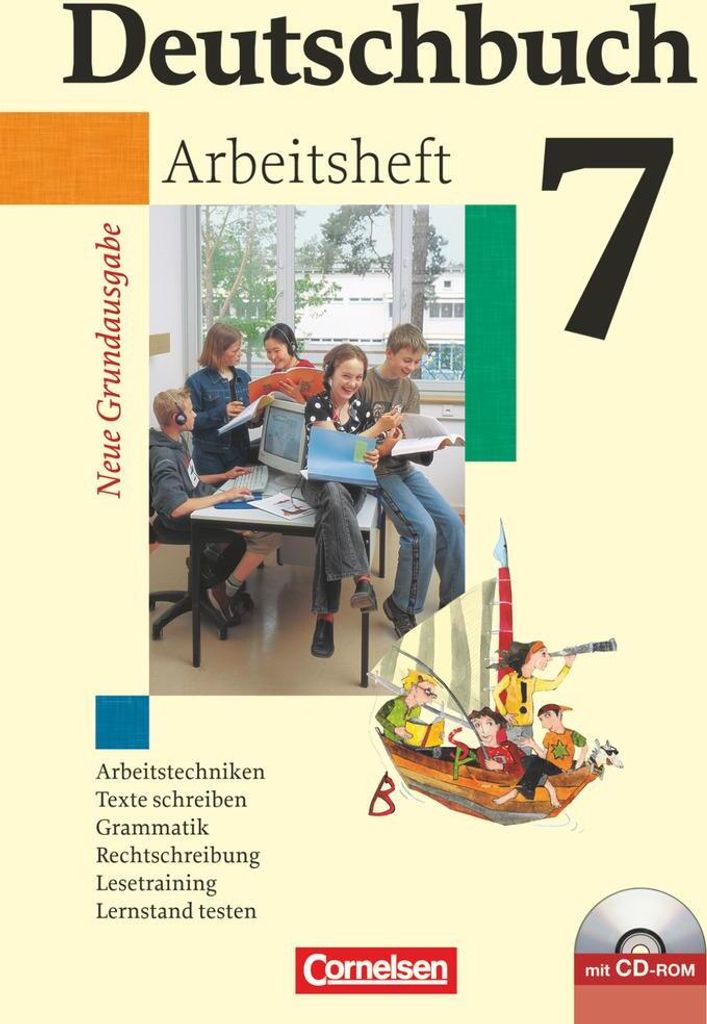 Deutschbuch 7. Schuljahr. Arbeitsheft mit Lösungen und CD-ROM. Neue Grundausgabe