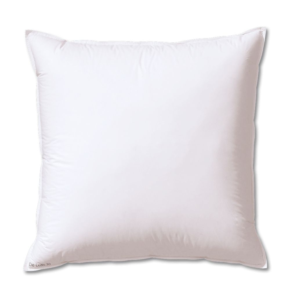 A white pillow on a white background.