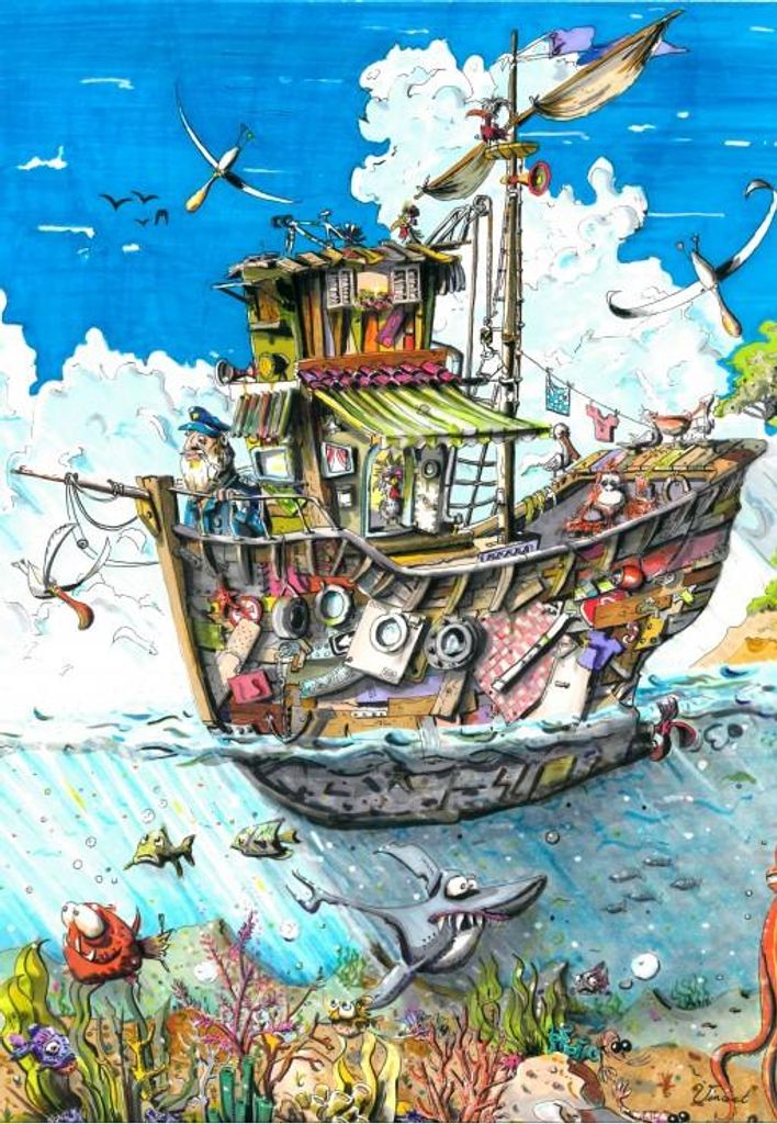 Grafika Puzzle On The High Seas - 1000 Teile Puzzle Spaß