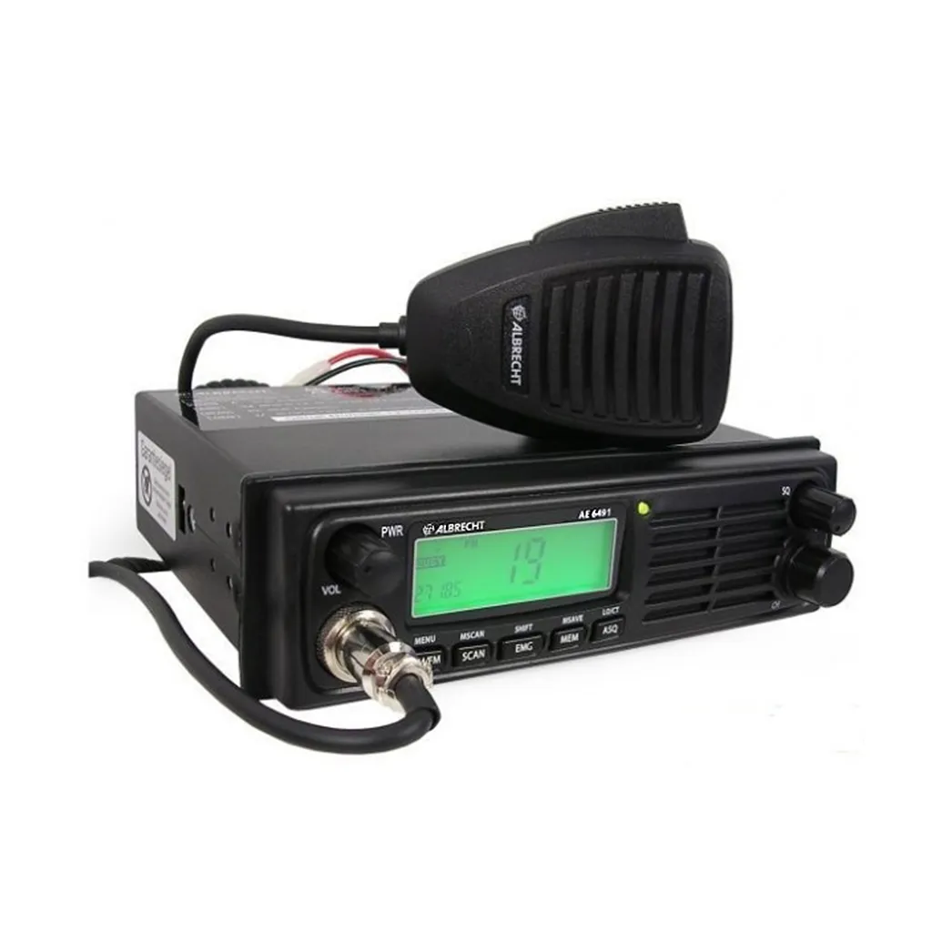 Poste CB Albrecht AE 6491 robuste avec alimentation 12V/24V automatique