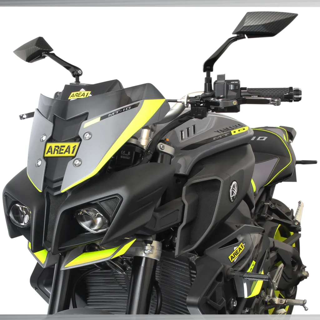 Paire de Rétroviseurs Moto Sport Carbone 2x M10 pour Honda Suzuki