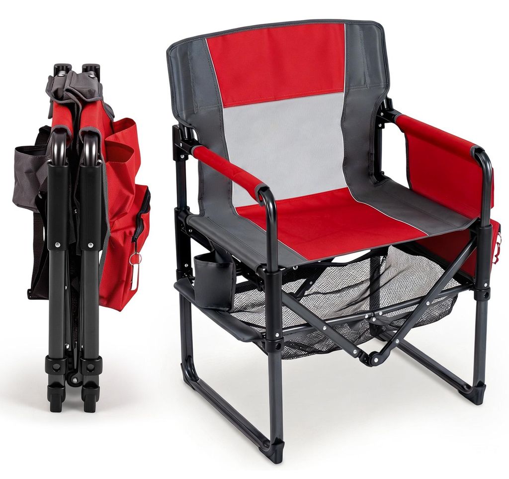 COSTWAY 1 campingstoel, opvouwbaar, inklapbaar tot 150 kg, Productafbeelding 