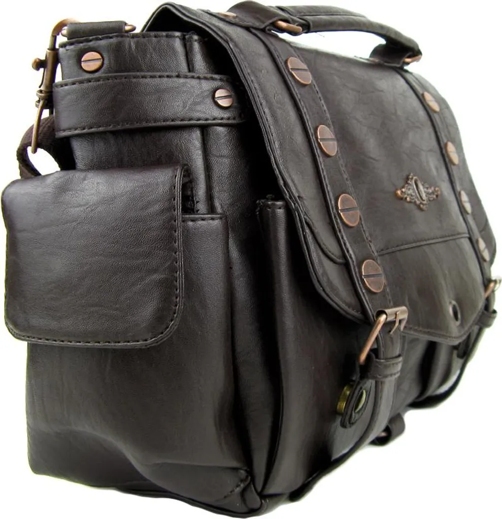 Grand sac à main Steampunk marron Banned idéal pour vos conventions