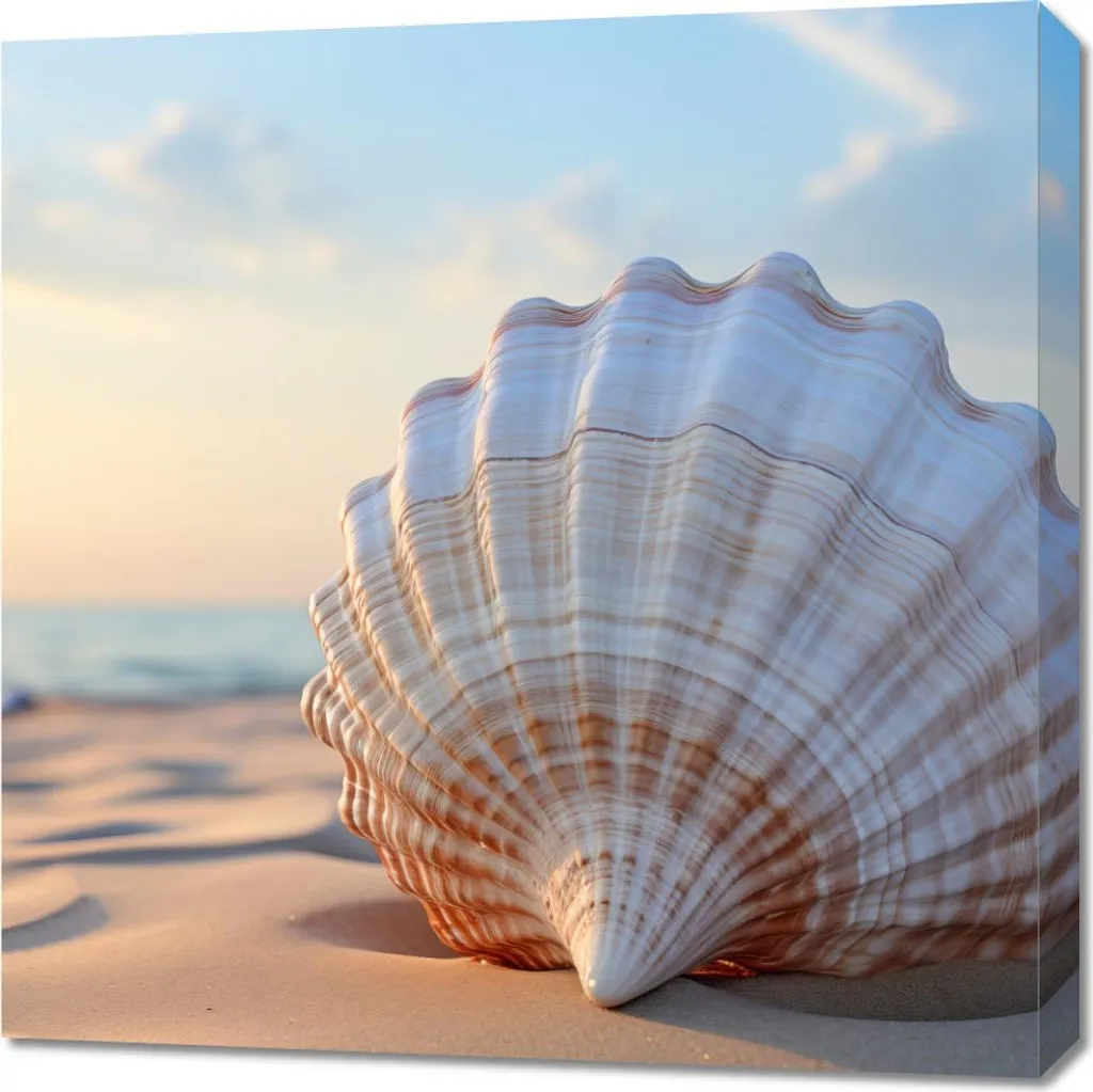 Décoration Marine Écho de la Mer 70x70 cm - Idéal Salon et Chambre Zen