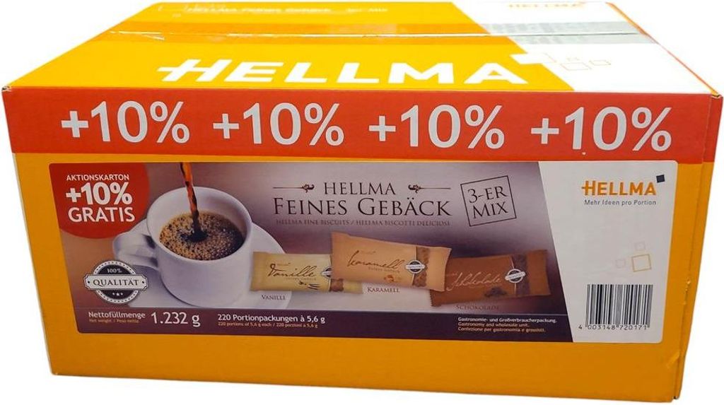 Hellma jemné sušenky 3er Mix čokoláda karamel vanilka 1100g Obrázek produktu 