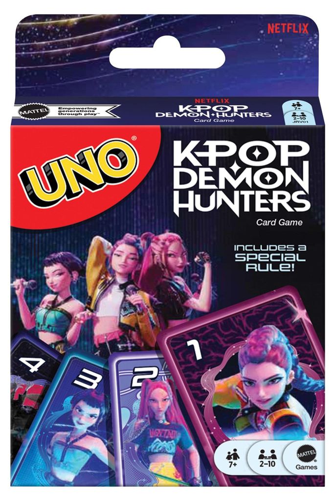 Mattel UNO KPop Demon Hunters-jeu de cartes inspiré du film Image du produit 