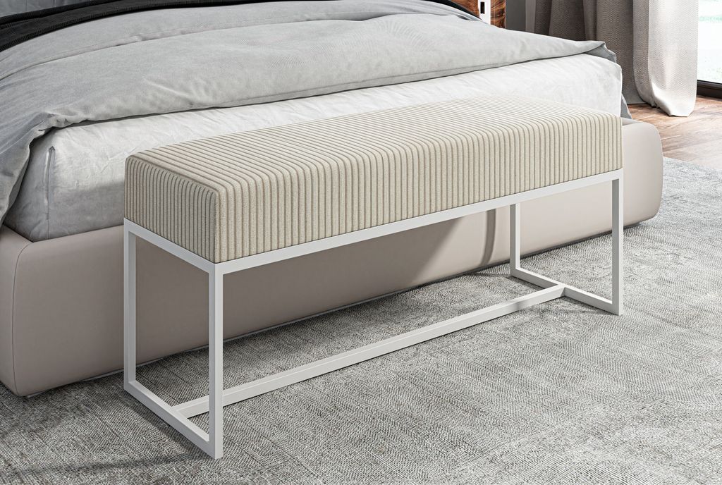 AX LIVING Sitzbank gepolstert Acciarolli 1 100 cm – Beige, Produktbild 