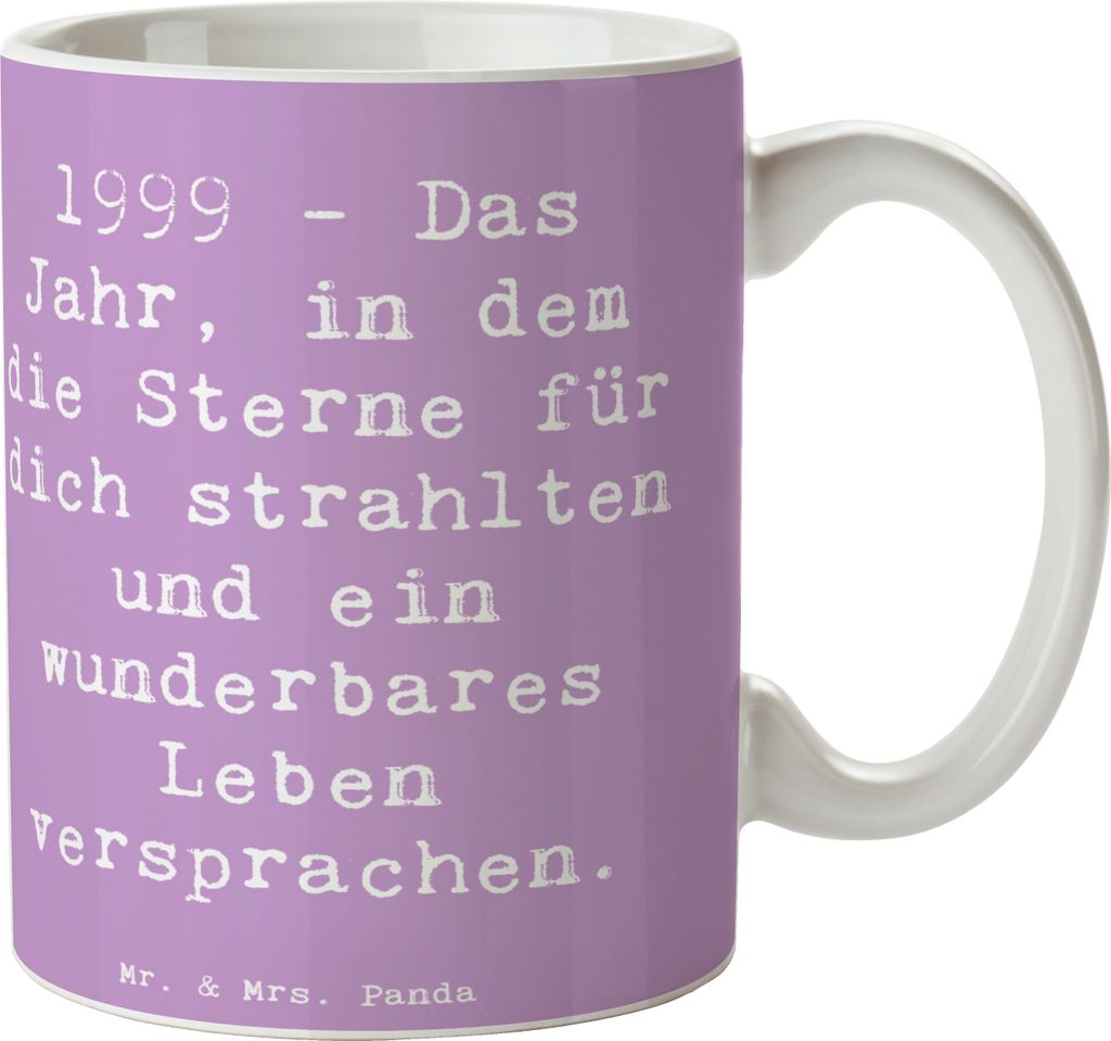 Mr. & Mrs. Panda Tasse Spruch 1999 Geburtstag - Produktbild 