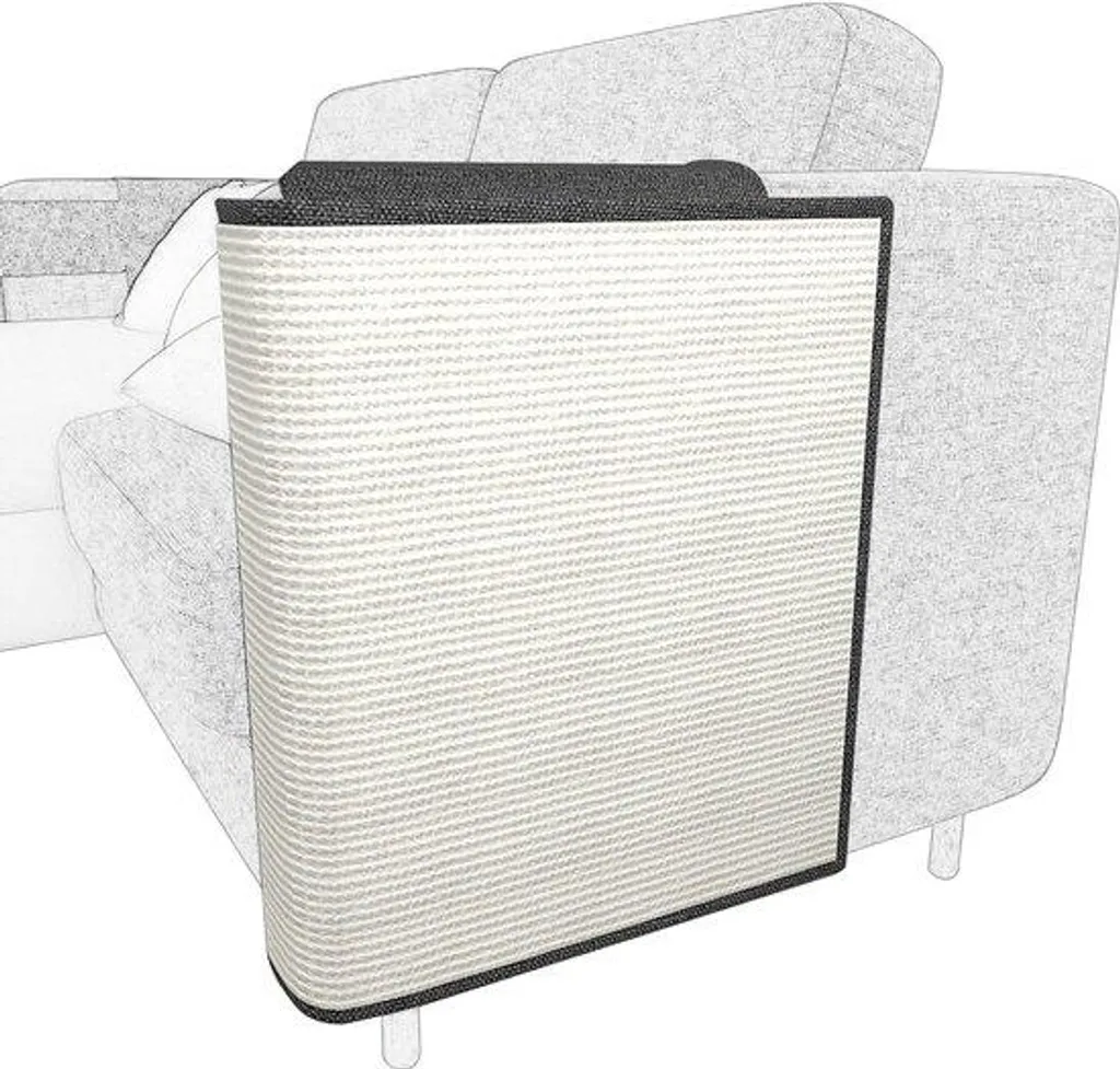 Krabmat en sisal naturel à bords relevés pour chats et petits chiens