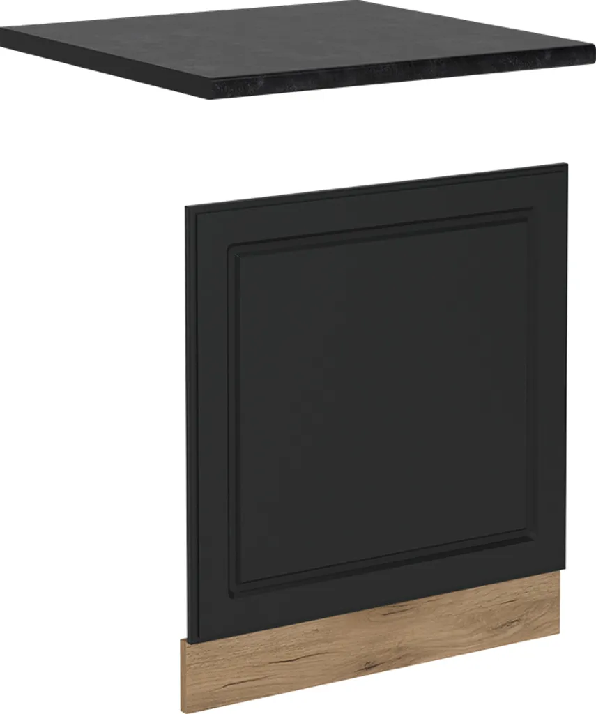 Vicco Pannello frontale R-Line, 60 cm , PL Antracite, Antracite casa di campagna/Quercia dorata
