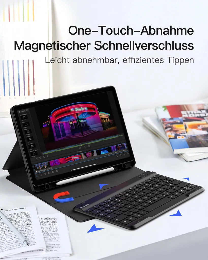 Clavier Bluetooth Inateck N0028 pour Tablette Samsung Galaxy Tab A9+ - 3