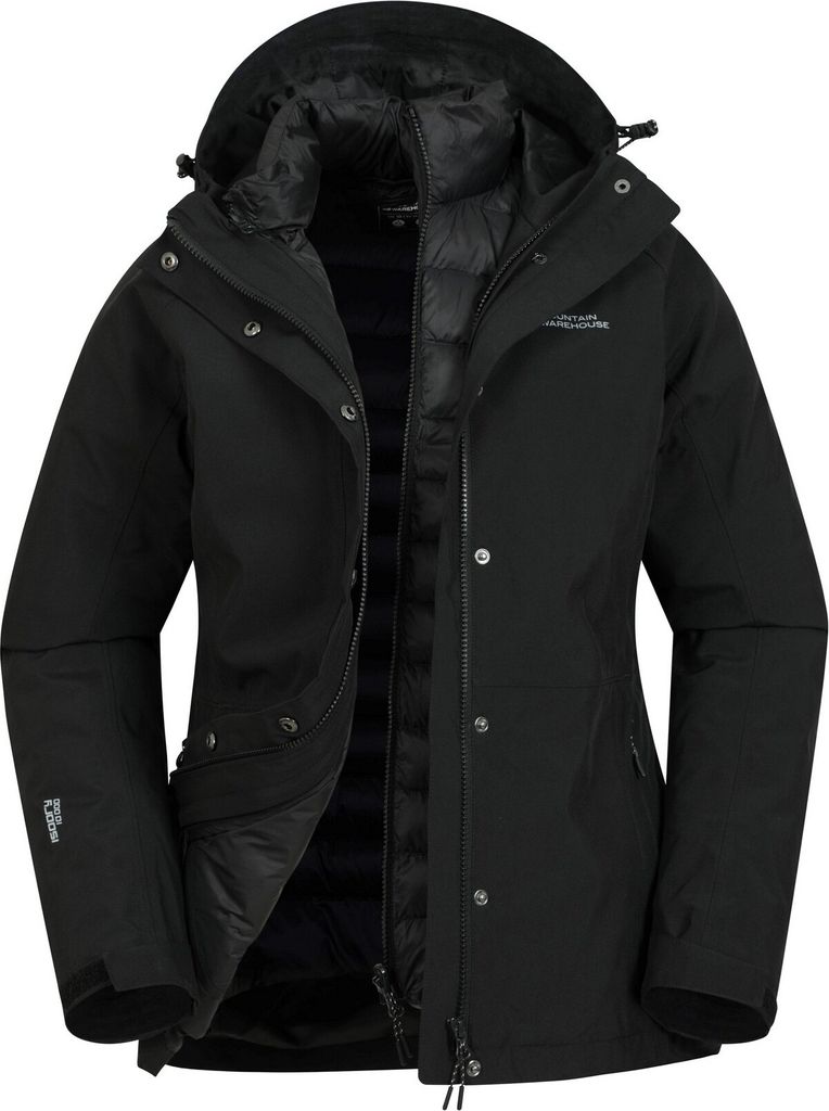 Mountain Warehouse - "Alaskan" Steppjacke für Damen MW2126 (46 DE) (Schwarz)