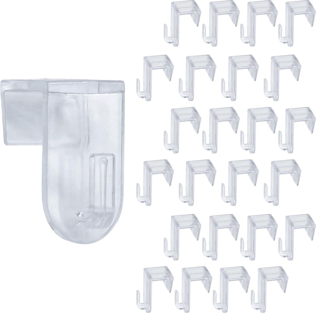 1.10 Deko Fenster und Tür Haken aus Kunststoff - 24er Set - Produktbild 