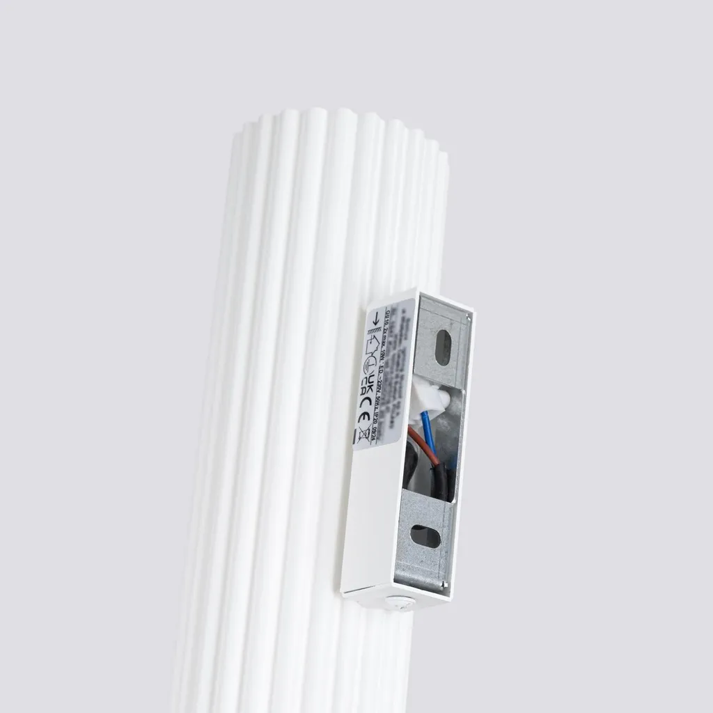 Applique murale double diffusion blanche en aluminium KARBON 30cm - 17