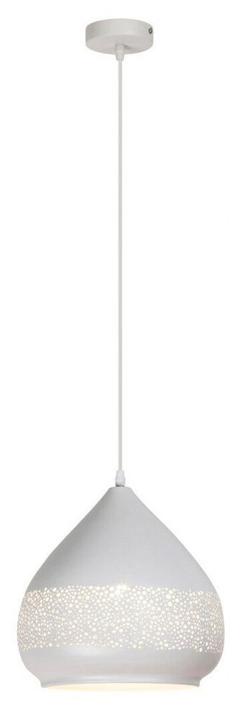 Rabalux 2279 Pendelleuchte 1 Spot Kaia, E27, weiß, rund, Tropisch, ø270mm