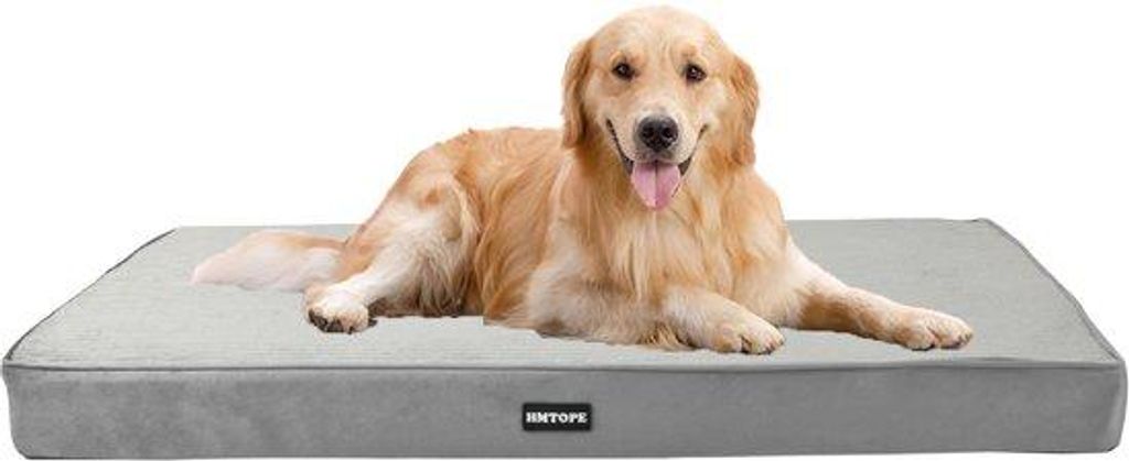 Orthopädisches Hundebett, 10 cm dickes Hundekissen für mittelgroße und große Hunde, abnehmbare und waschbare Hundematte, antislip Unterseite, w...