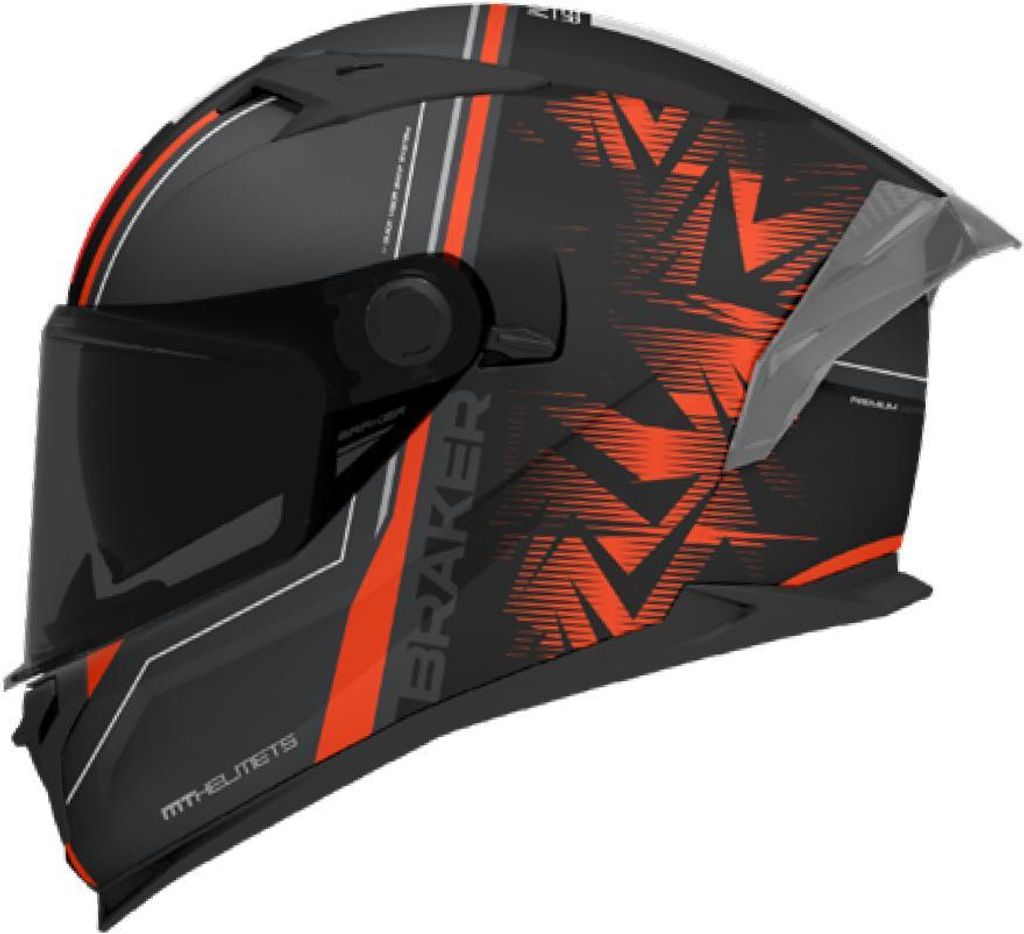 MT BRAKER SV CHARM matt schwarz-orange XS XS in orange/schwarz