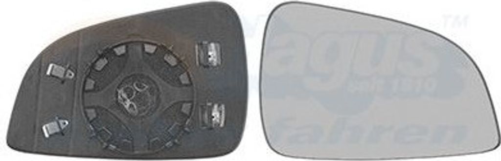 Van Wezel Außenspiegelglas rechts für Opel Astra H A04 ab 9/2009 + Kombi Cabrio