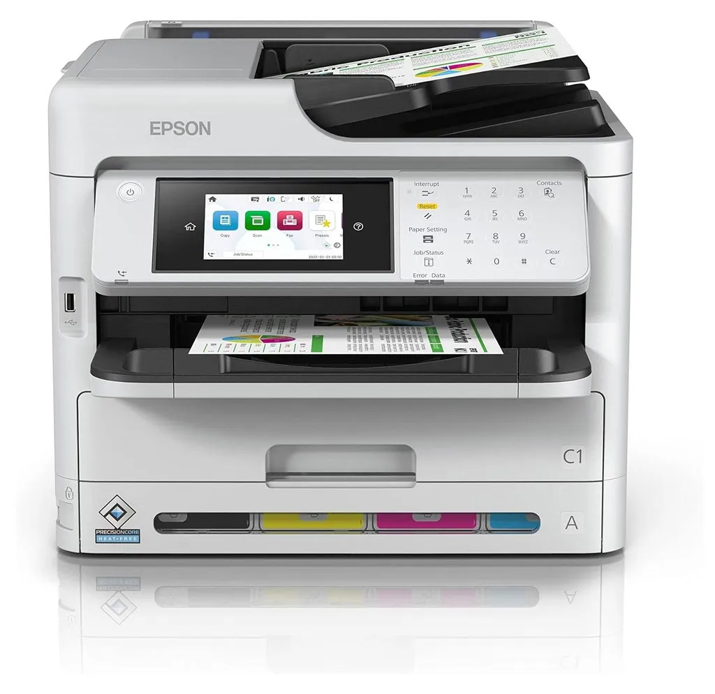 Imprimante Epson WF-C5890DWF 4-en-1 couleur gris clair haute performance
