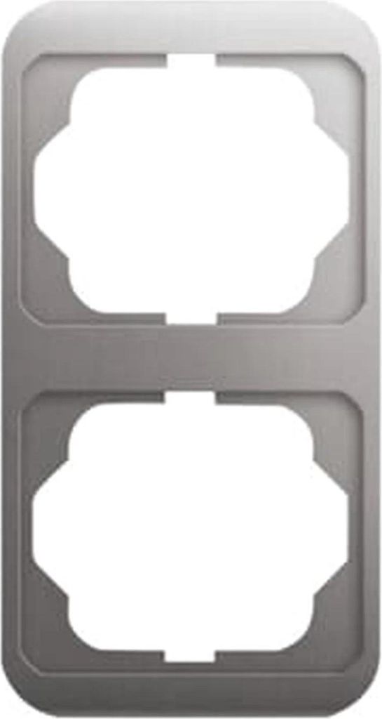 Busch-Jaeger Abdeckrahmen 2-fach Busch-Jaeger 1732-20 platin, 1 Stk.