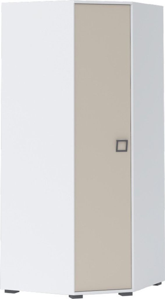 Jugend Kleiderschrank Weiß 198x86x86 cm