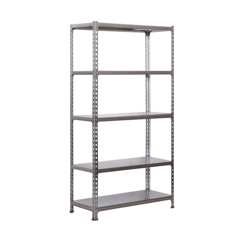 PROREGAL Schwerlastregal BIG METAL SHARK | HxBxT 200x120x40cm | Fachlast 200kg | Verzinkt