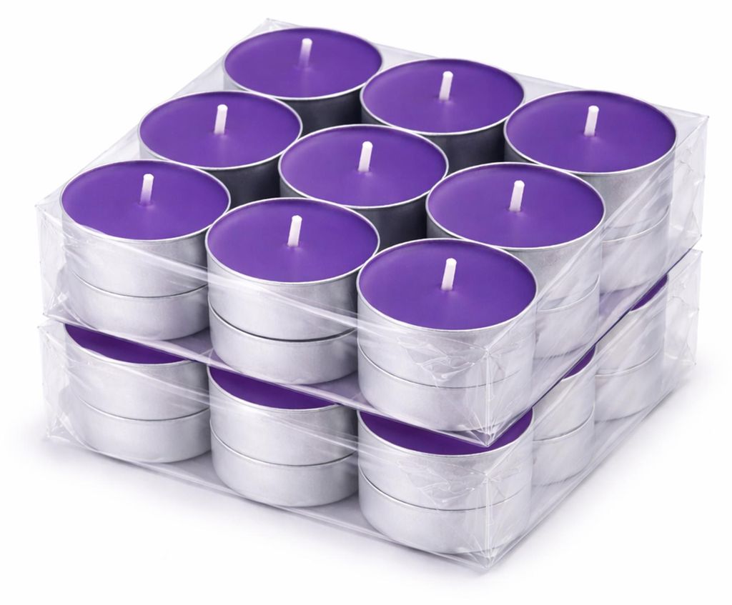 Duft-Teelichter 36er Pack – Duft Lavendel, ca. 4 Stunden Produktbild 