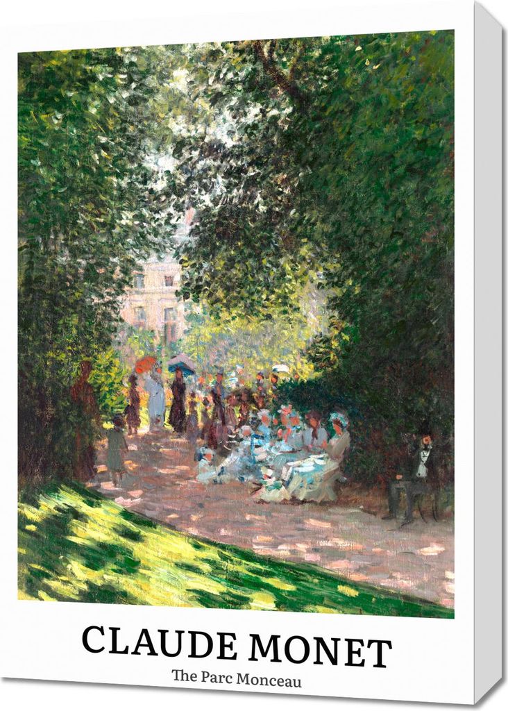 Bild 50x70cm Design The Parc Monceau, Monet Vintage für das Wohnzimmer