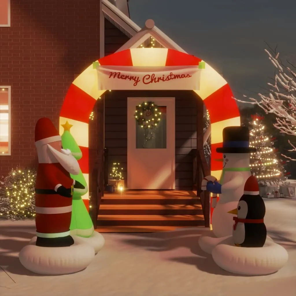 Arche de Noël Gonflable LED 260 cm Résistante au Vent et Intempéries - 11
