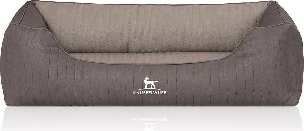 Cuddlewuff Orthopädisches Hundebett Outlander aus lasergepolstertem Kunstleder XL 105 x 75cm