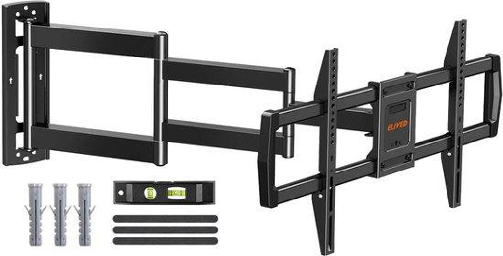 TV-Montagearm mit langem Ausleger, 962 mm, für die meisten 42-75 Zoll Fernseher geeignet. Voll beweglicher und neigbarer Fernsehabhäng. Trägt bi...