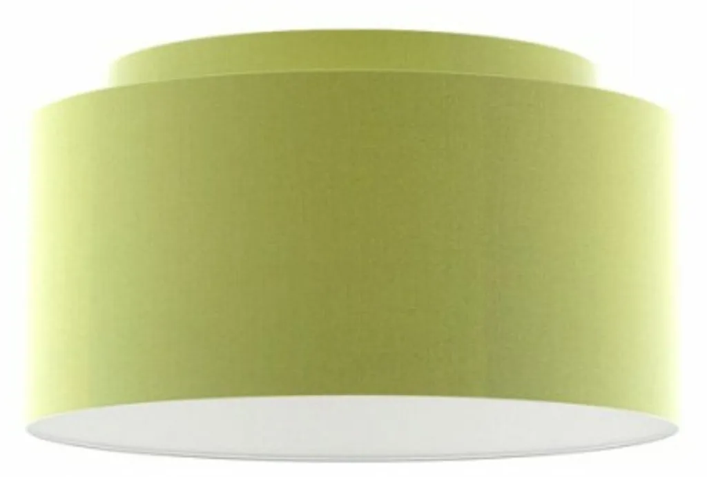 Abat-jour Bicolore Rendl R11564 Design 55cm en Chintz Citron Vert et PVC