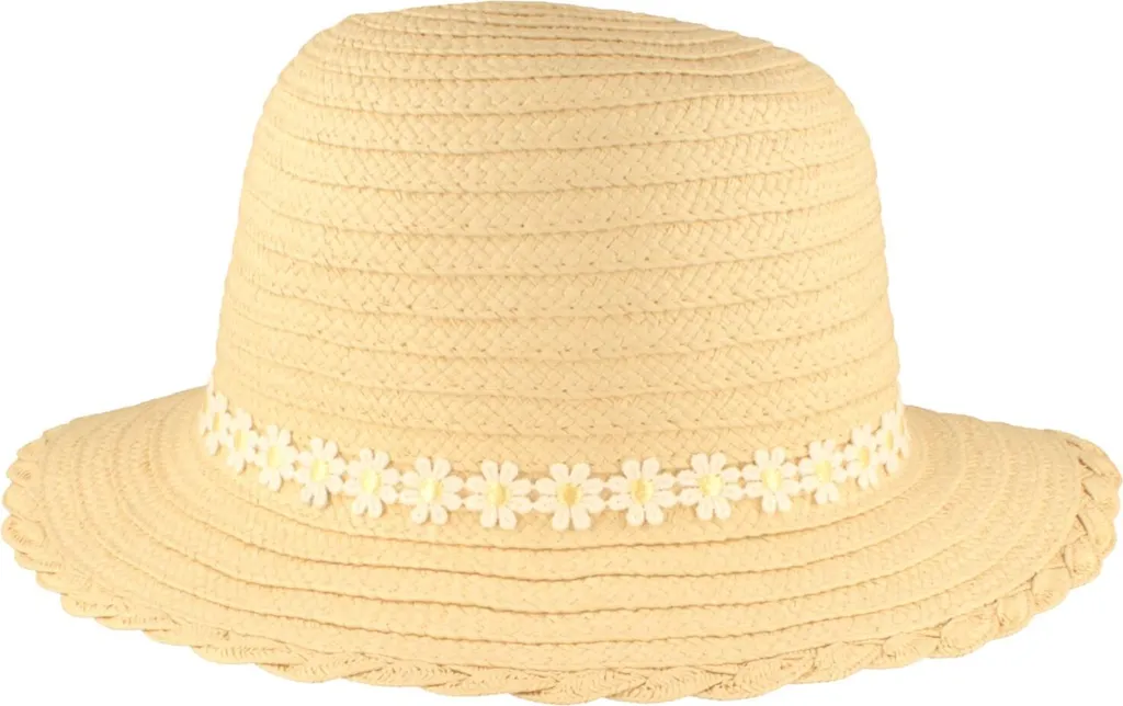 Cappello Paglia Bambina Hut-Breiter 100% Carta Pieghevole da Viaggio
