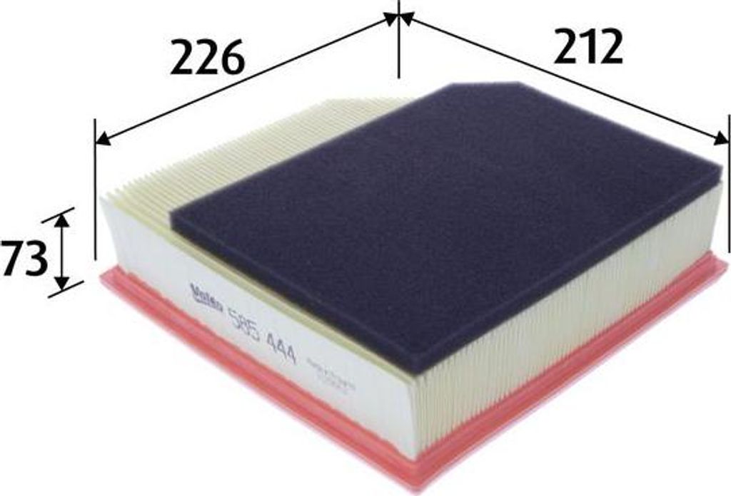 VALEO 585444 Luftfilter OE 30636833 kompatibel mit S60, V70, XC70, XC90