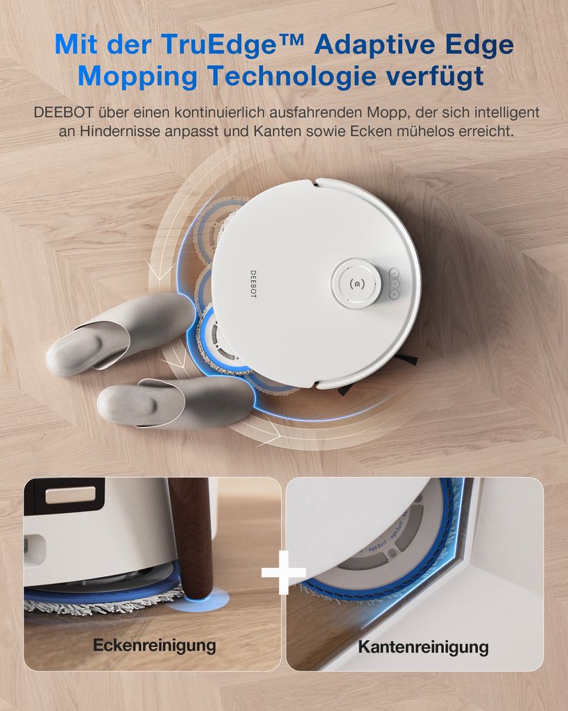 Robot sprzątający Ecovacs Deebot T30 Pro OMNI biały Zdjęcie produktu 27