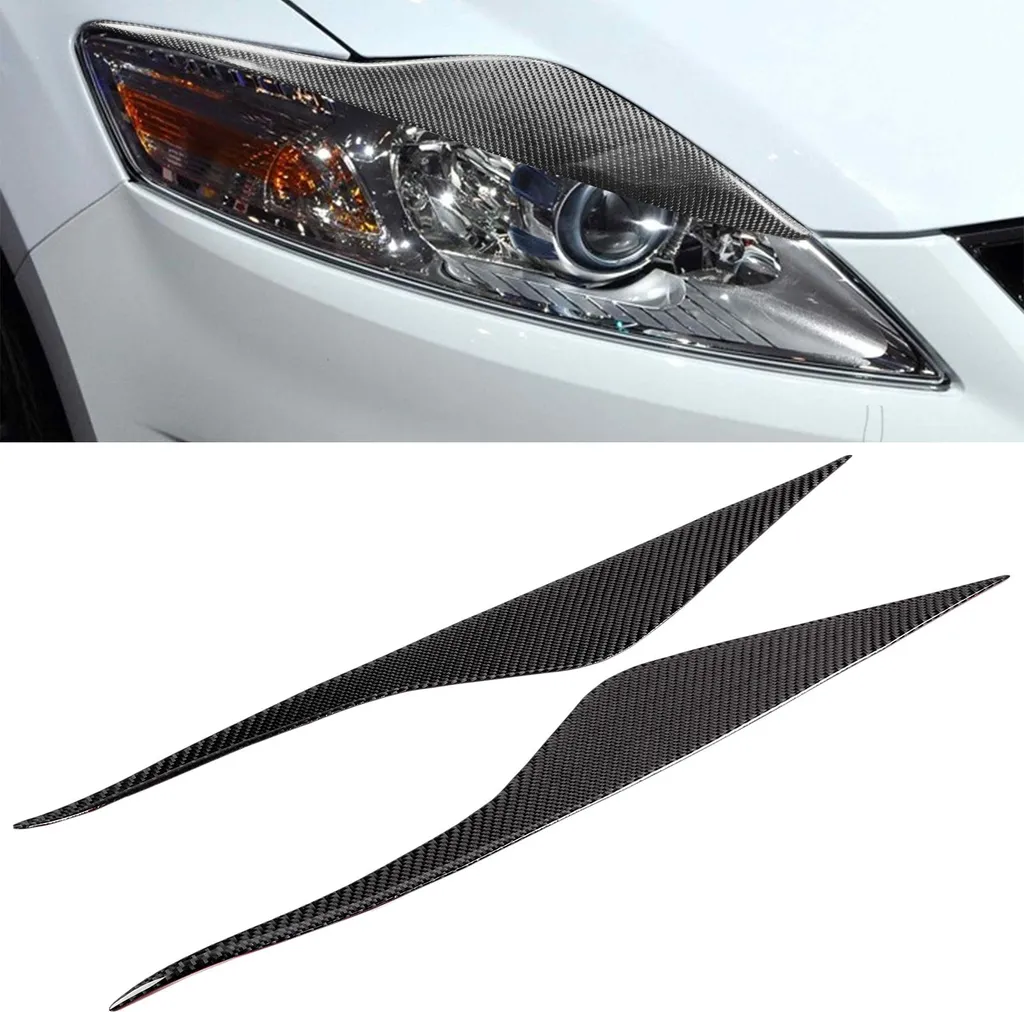 Sourcils de Phares Ford Mondeo MK4 en Carbone Véritable, Accessoire Déco