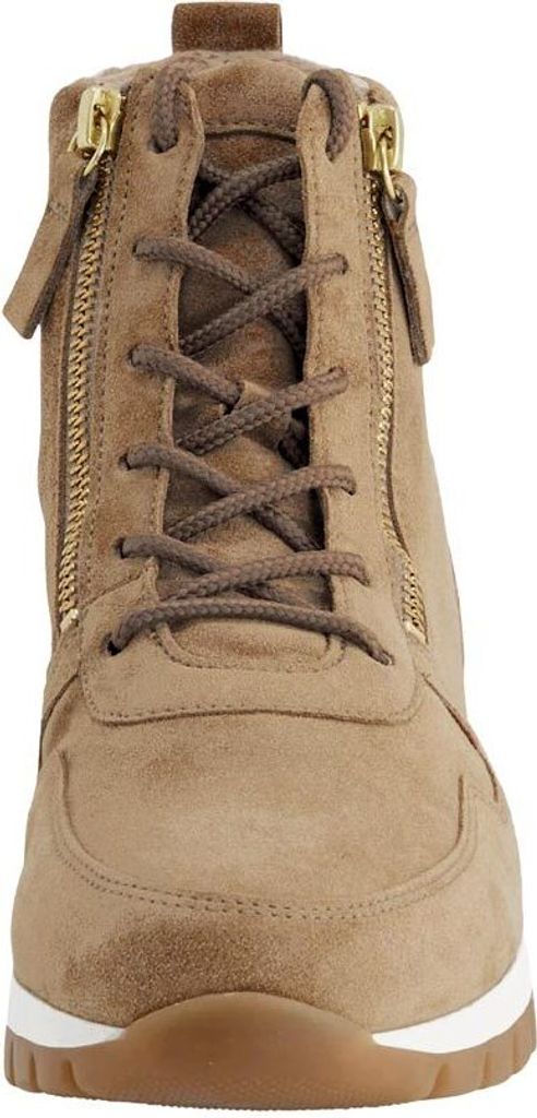Gabor Comfort Schnürstiefelette - Braun Veloursleder Größe: 41.5 Normal