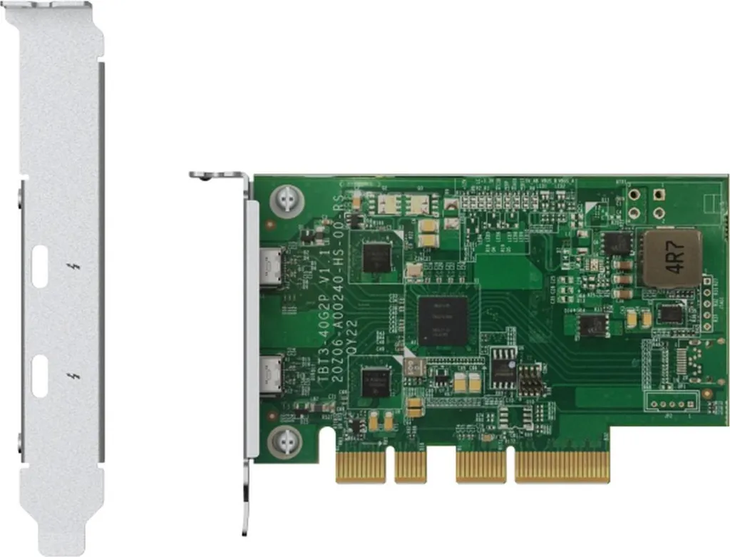 Carte d'extension Thunderbolt 3 QNAP QXP-T32P pour montage vidéo 4K