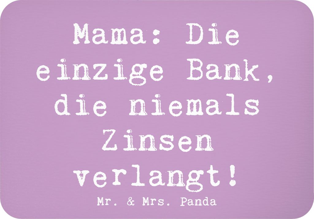 Mr. & Mrs. Panda magnet Spruch Mutter Bank - Lavendeltraum - Geschenk, Muttertag, Mutterliebe, Notizhalter, whiteboardmagnet, Liebe, einzigartige D...