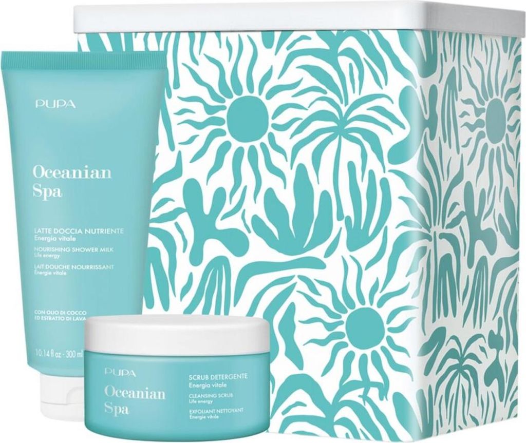 Pupa Oceanian Spa Kit 1 With Cleansing Scrub 250ml And Shower Milk 300ml