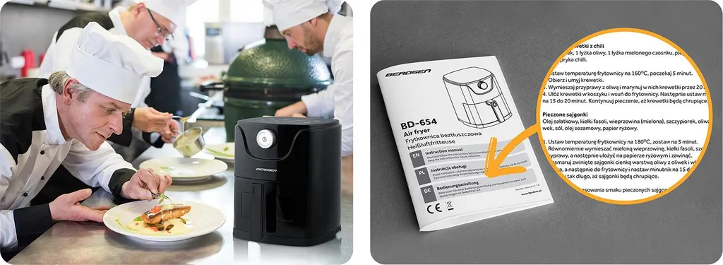Friteuse sans graisse Berdsen 3,5L - Modèle BD-654 Haute Performance - 20