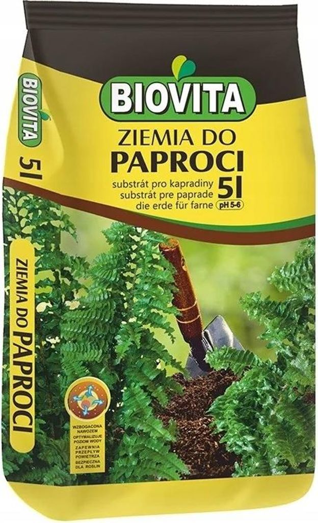 Zemina pre paprade 5L Viaczložkový substrát s rašelinou a Obrázok produktu 