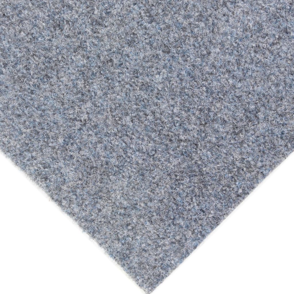 Rasenteppich GREEN Meterware 133x400cm Graublau Vliesrasen für Balkon & Terrasse mit Noppen